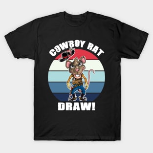 Funny Cowboy Rat T-Shirt